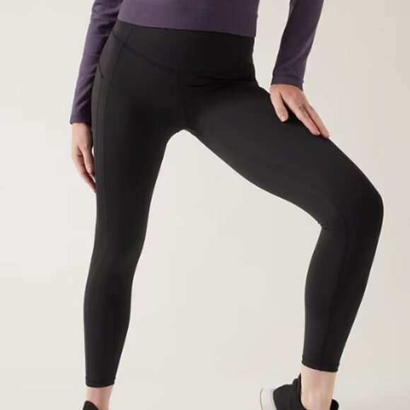 ATHLETA NWOT Ultimate Stash High Rise 7/8 Legging in orange - Picture 1 of 3